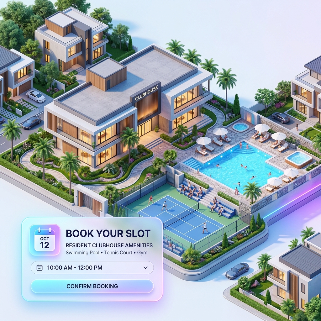 Amenities Clubhouse AI Visual